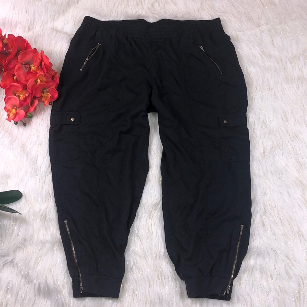 Lane Bryant jogger black pants